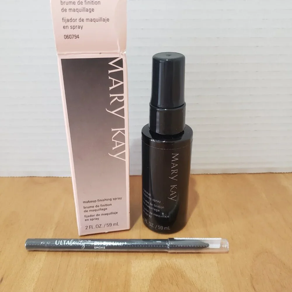 Mary Kay Finishing Spray and Ulta Beauty Gel Eye Liner Color Smoke Both are New‎
